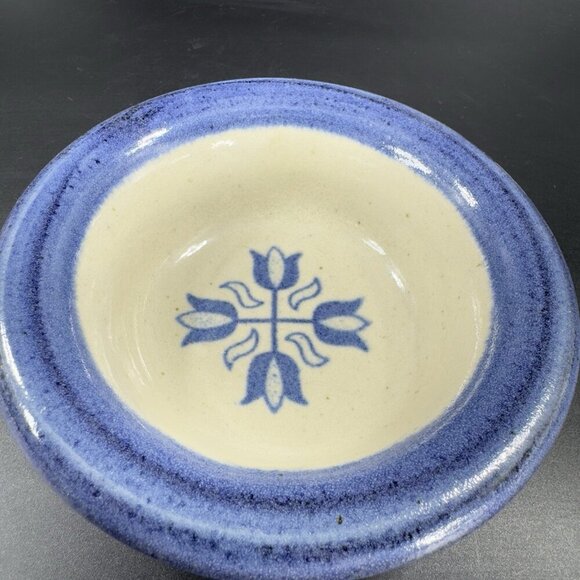 1996 Brinker Pots Pottery Snack Bowl Dish Stoneware Heavy Single Bowl Dish VTG - Picture 9 of 11